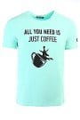 Футболка Justcoffee "all You Need Just Coffee" Blue Футболка Justcoffee "all You Need Just Coffee" Blue