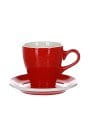 Кофейная пара Loveramics Tulip 280ml, красный (red Bre) Кофейная пара Loveramics Tulip 280ml, красный (red Bre)