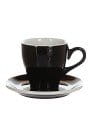 Кофейная пара Loveramics Tulip 280ml, черный (black Bbk) Кофейная пара Loveramics Tulip 280ml, черный (black Bbk)